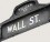 Wall St street sign