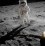 Astronaut Buzz Aldrin on the moon An astronaut in a space suit standing on the Moon